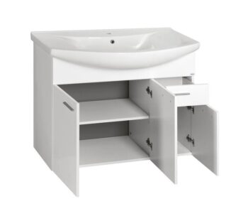 AQUALINE - ZOJA umývadlová skrinka 93x74x34cm, biela 51094A