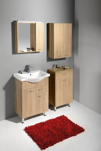 AQUALINE - ZOJA/KERAMIA FRESH skrinka horná 50x76x23cm, dub platin 51304