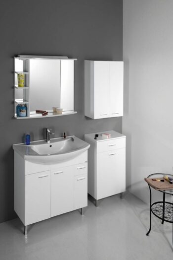 AQUALINE - ZOJA/KERAMIA FRESH skrinka spodná s košom 50x78x29cm, biela 51310