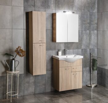 AQUALINE - ZOJA/KERAMIA FRESH skrinka vysoká 30x140x20cm, dub platin 51157