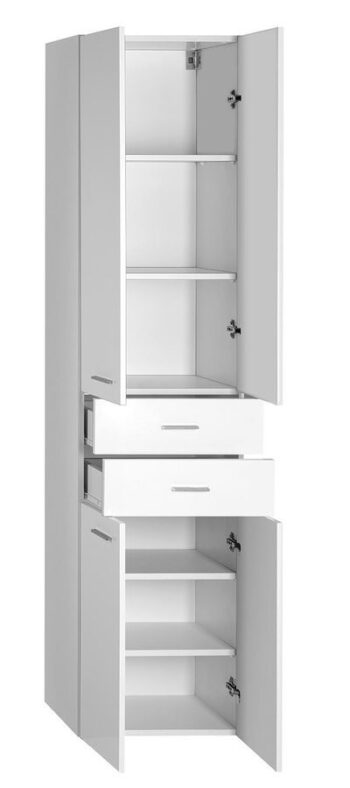 AQUALINE - ZOJA/KERAMIA FRESH skrinka vysoká 50x184x29cm, biela, zásuvky 51291