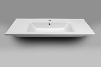 AQUALINE - ZUNO 100 keramické umývadlo nábytkové 100x45cm, biela 9100