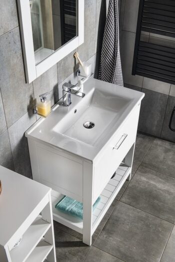 AQUALINE - ZUNO 75 keramické umývadlo nábytkové 75x45cm, biela 9075