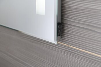 AQUALINE - Zrkadlo s LED osvetlením 50x70cm, gombíkový vypínač ATH5