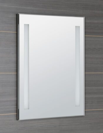 AQUALINE - Zrkadlo s LED osvetlením 60x80cm, gombíkový vypínač ATH6