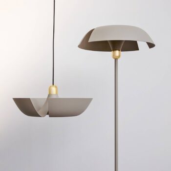 AYTM Cycnus stojacia lampa, sivohnedá, železo, výška 160 cm, E27