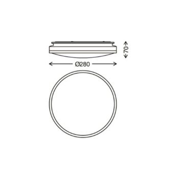 Acorus LED stropné svietidlo, IP44, dekor hviezdy, Ø 28 cm