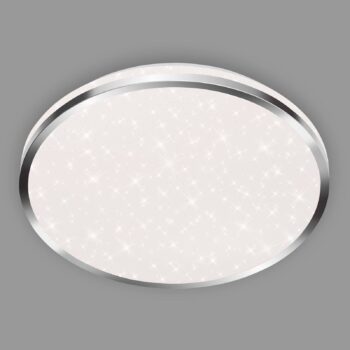 Acorus LED stropné svietidlo, IP44, dekor hviezdy, Ø 33 cm