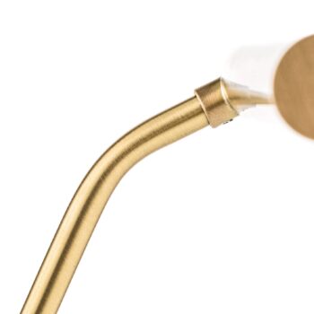 Adrette stolná LED lampa Glimmer, mosadz