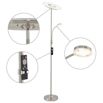 Agiled LED stropné svietidlo, nikel, stmievateľné, CCT, 32 W
