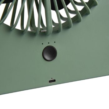 Akumulátorový stolný ventilátor Breezy, pistáciovo zelený, tichý