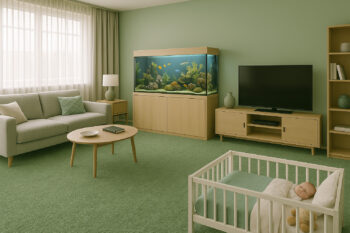 AladinWorld Expres, AKCIA: 280x300 cm Metrážny koberec Velur Ultra olivový, šíře, zelená, filc, kancelária