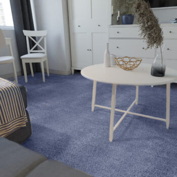 AladinWorld Expres, AKCIA: 80x245 cm Kusový koberec Velur Ultra tm. modrý - obšitý zo všetkých strán, šíře, modrá, filc, kancelária