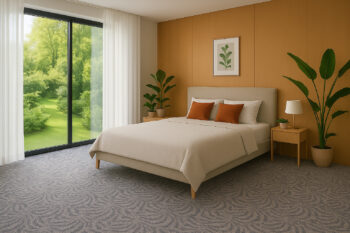 AladinWorld Expres, AKCIA: 95x295 cm Metrážny koberec Scroll sivý, šíře, šedá, filc, obývacia izba