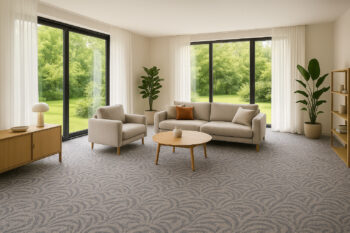 AladinWorld Expres, AKCIA: 95x295 cm Metrážny koberec Scroll sivý, šíře, šedá, filc, obývacia izba