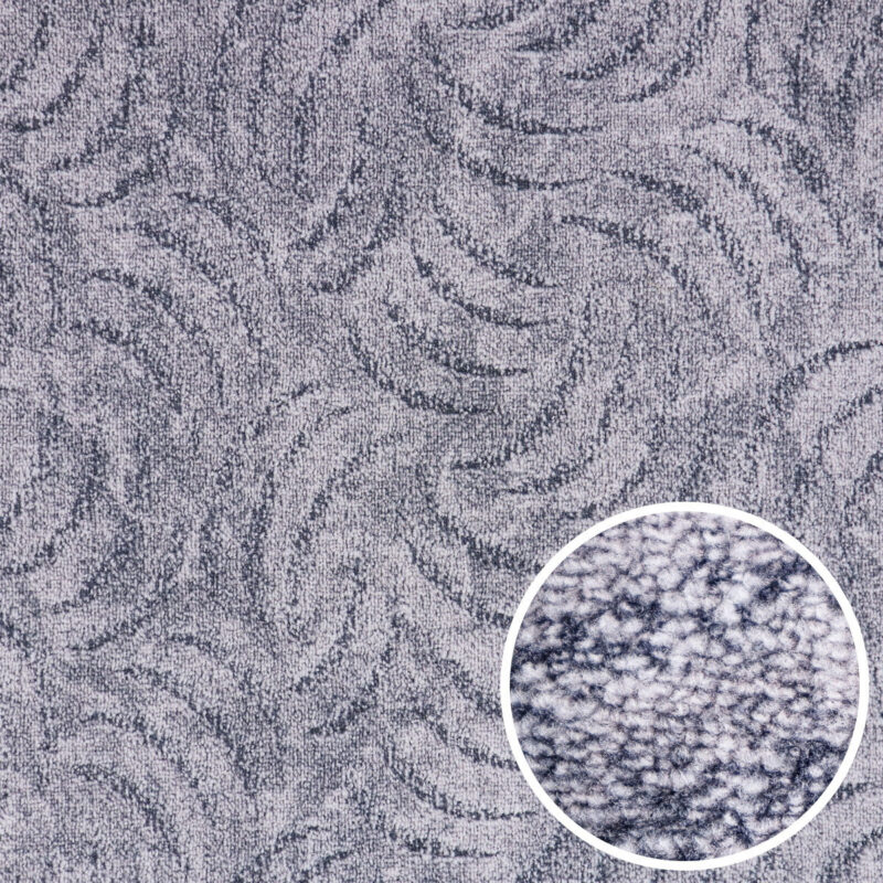 AladinWorld Expres, AKCIA: 95x295 cm Metrážny koberec Scroll sivý, šíře, šedá, filc, obývacia izba AladinWorld Expres, AKCIA: 95x295 cm Metrážny koberec Scroll sivý, šíře, šedá, filc, obývacia izba