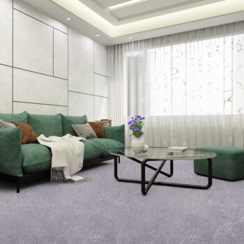 AladinWorld Expres, AKCIA: 97x200 cm Kusový koberec Velur Ultra strieborný - obšitý zo všetkých strán, šíře, šedá, filc, kancelária