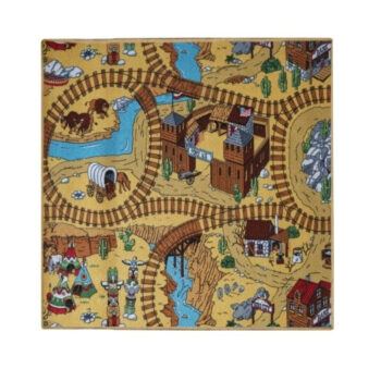 AladinWorld Expres, Detský kusový koberec Western štvorec, 60x60, viacfarebná, detská izba