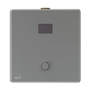 Alcadrain 1 - Alcadrain Automatický splachovač pisoáru s manuálnym ovládaním, kov, 12 V (napájanie zo siete) ASP4-KT ASP4-KT