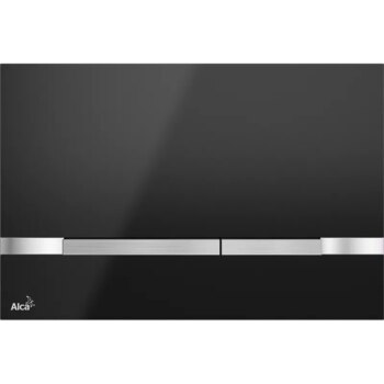 Alcadrain 1 - Alcadrain Ovládacie tlačidlo pre predstenové inštalačné systémy, nerez-čierna lesk STRIPE-BLACK STRIPE-BLACK