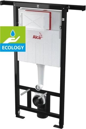 Alcadrain 1 - Alcadrain Predstenový inštalačný systém ECOLOGY pre suchú inštaláciu (predovšetkým pri rekonštrukcii bytových jadier) AM102/1120E AM102/1120E