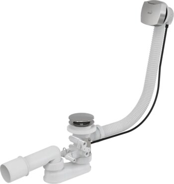 Alcadrain 1 - Alcadrain Sifón vaňový pre hydromasážne vane, chróm A566-112122-100 A566-112122-100