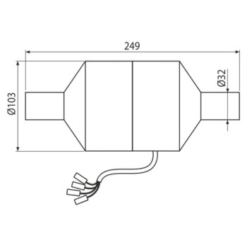 Alcadrain 1 - Alcadrain Ventilátor pre predstenové inštalačné systémy s odvetrávaním P128 P128