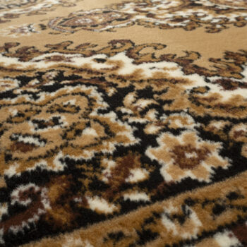 Alfa Carpets, Behúň na mieru TEHERAN T-102 beige, šíre 120 cm, béžová, chodba / predsieň