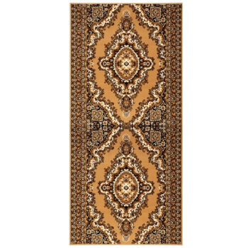 Alfa Carpets, Behúň na mieru TEHERAN T-102 beige, šíre 120 cm, béžová, chodba / predsieň