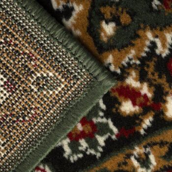 Alfa Carpets, Behúň na mieru TEHERAN T-102 green, šíre 120 cm, zelená, chodba / predsieň