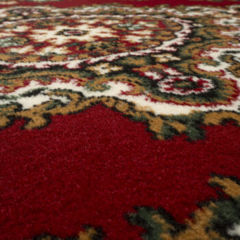 Alfa Carpets, Behúň na mieru TEHERAN T-102 red, šíre 120 cm, červená, chodba / predsieň