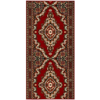 Alfa Carpets, Behúň na mieru TEHERAN T-102 red, šíre 120 cm, červená, chodba / predsieň