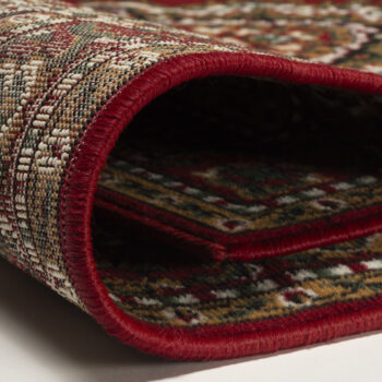 Alfa Carpets, Behúň na mieru TEHERAN T-102 red, šíre 120 cm, červená, chodba / predsieň