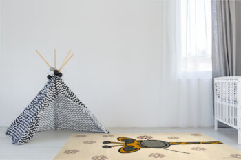 Alfa Carpets, Detský kusový koberec Žirafa, 160x230, béžová, detská izba