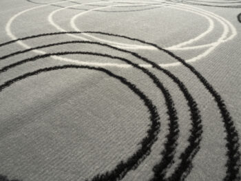 Alfa Carpets, Kusový koberec Circles grey, 160x230, šedá, chodba / predsieň