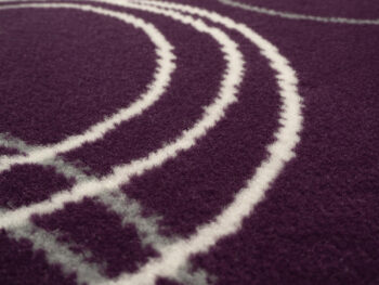 Alfa Carpets, Kusový koberec Circles lila, 80x150, fialová, chodba / predsieň