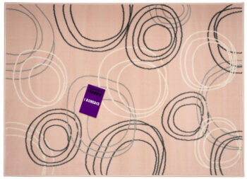 Alfa Carpets, Kusový koberec Circles powder pink, 160x230, ružová, chodba / predsieň