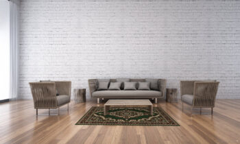 Alfa Carpets, Kusový koberec TEHERAN T-102 green, 160x230, zelená, chodba / predsieň