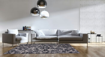 Alfa Carpets, TRHÁK: Kusový koberec Flowers grey, 80x150, šedá, obývacia izba