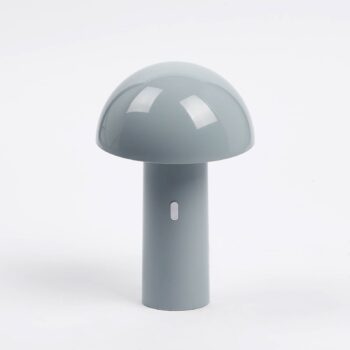 Aluminor Capsule stolná LED lampa, mobilná, sivá