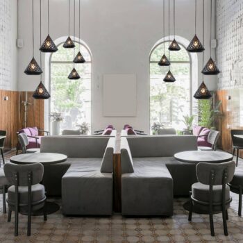 Aluminor Cone závesná lampa, 3-plameňová