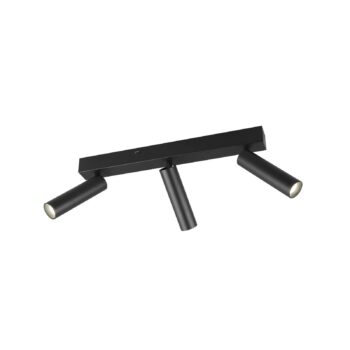 Ambala LED stropné bodové svietidlo, 3 svetlá, čierne, kov, CCT,