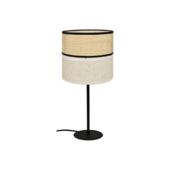 Andamanská stolová lampa, textil, béžová, výška 44 cm