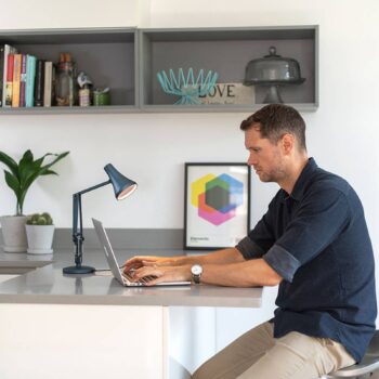 Anglepoise 90 Mini Mini stolná LED lampa, modrá
