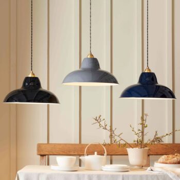 Anglepoise Original 1227 Brass Midi Wide modrá