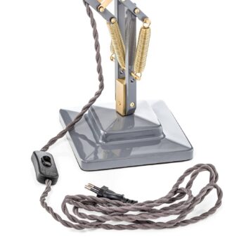 Anglepoise Original 1227 Brass stolná lampa sivá