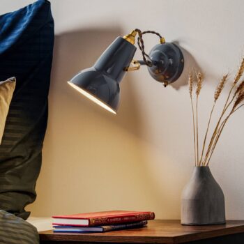 Anglepoise Original 1227 Mosadzné nástenné svietidlo sivé