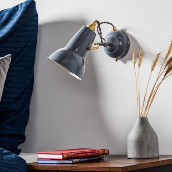 Anglepoise Original 1227 Mosadzné nástenné svietidlo sivé