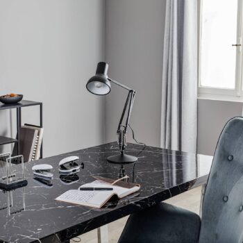 Anglepoise Type 75 Mini stolná lampa čierna zamat