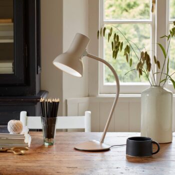 Anglepoise Type 75 Mini stolná lampa, čierno-sivá